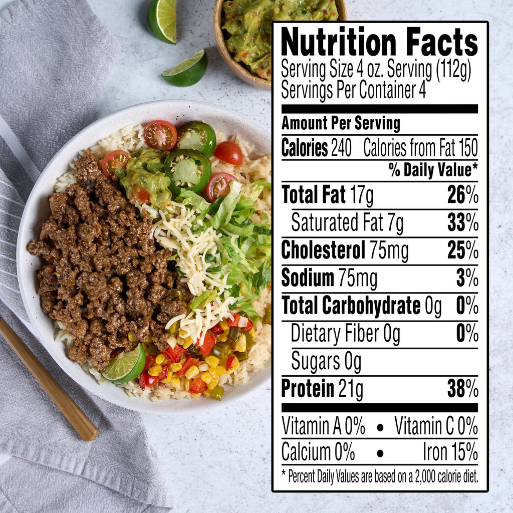 85% Lean/15% Fat Ground Beef, 1lb Roll, Frozen