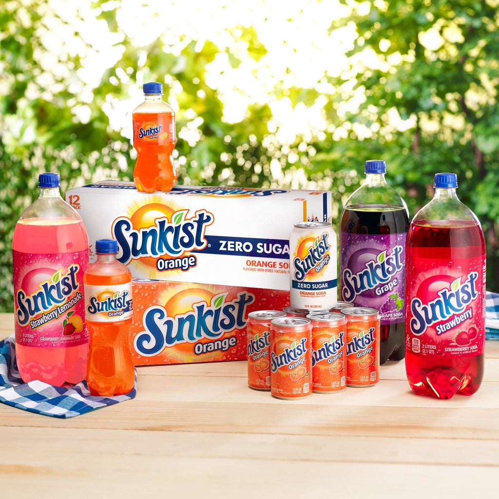 Sunkist Orange Soda Pop, 12 fl oz, 12 Pack Cans