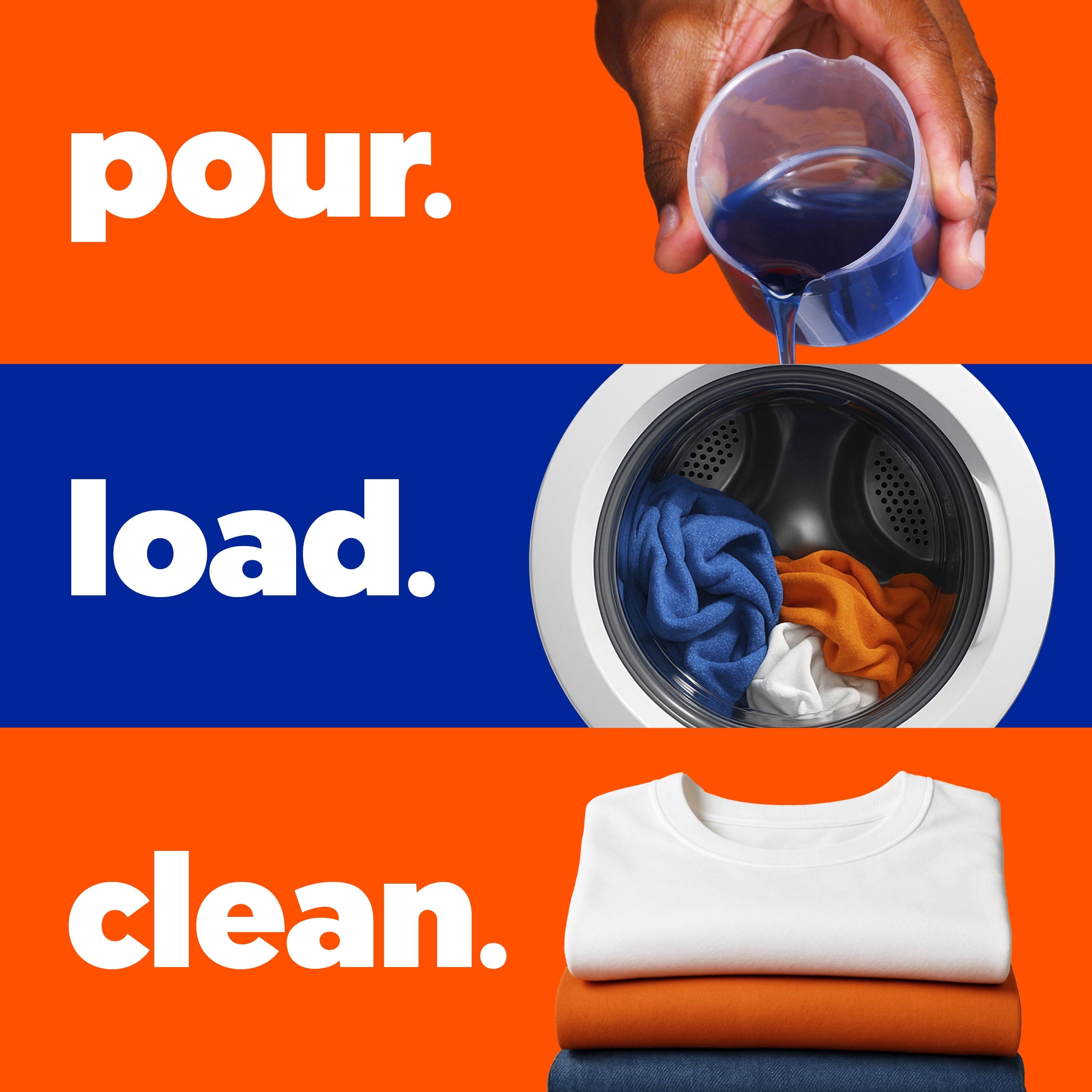 (2 pack) Tide Laundry Detergent Liquid with 6X Boosted Cleaning Power, Original Scent, 125 fl oz, 100 Loads