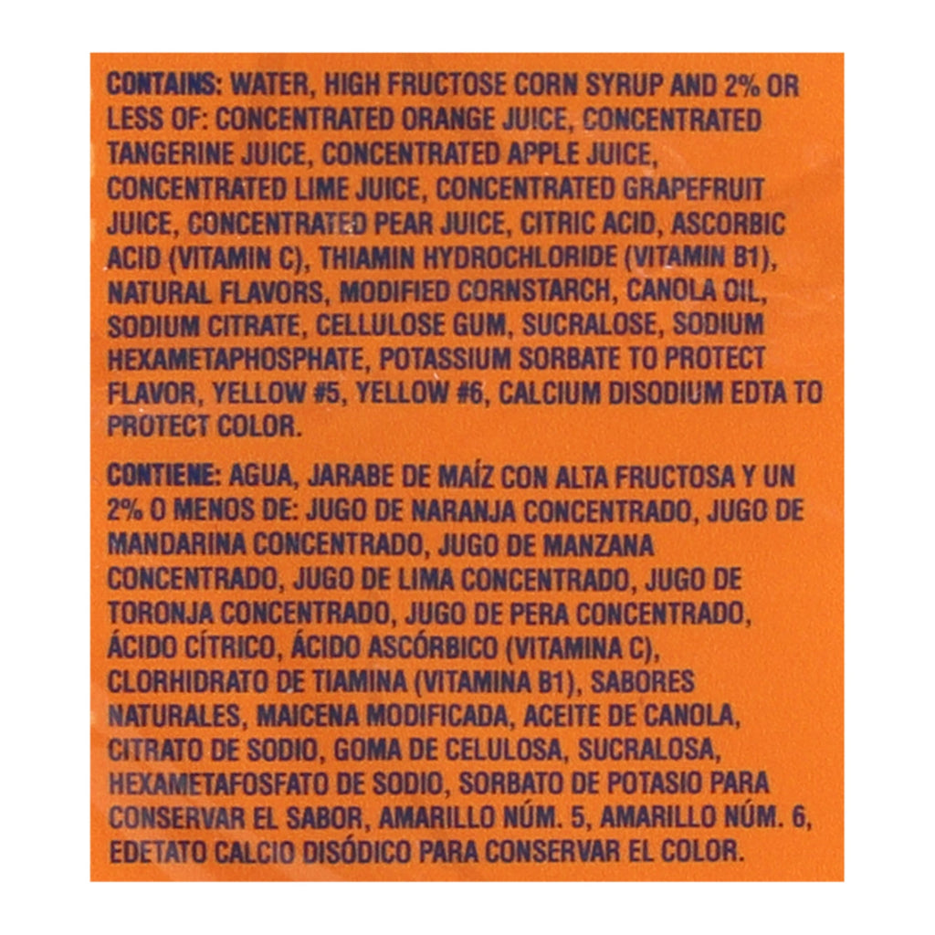 SUNNYD Tangy Original Shelf Stable Orange Juice Drink, 18 Count, 6.75 fl oz Bottles