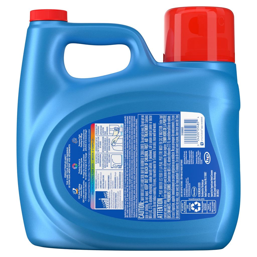 Persil Advanced Clean Oxi+Odor Fighter Liquid Laundry Detergent, 34 fl oz, 20 Loads