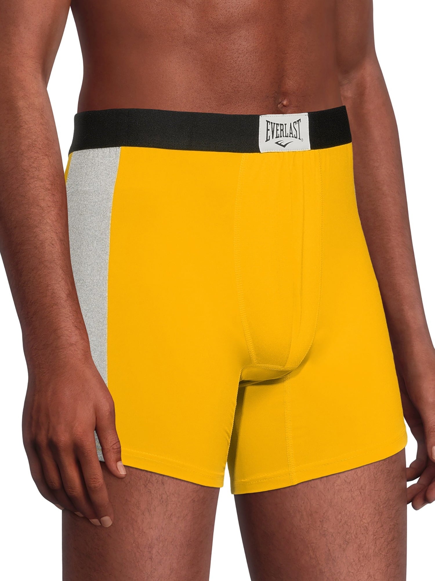 Everlast Men's Performance Underwear Stretch Boxer Briefs with Fly, 6-Pack