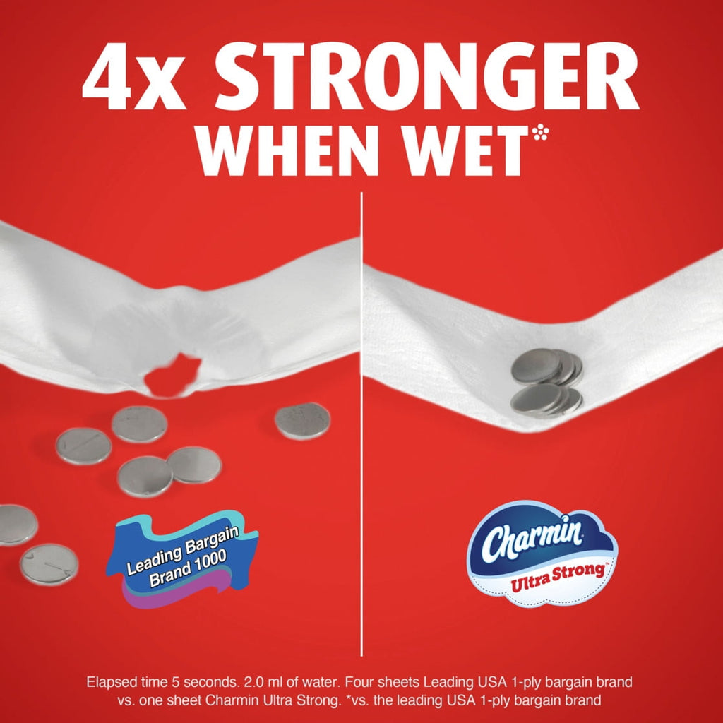 Charmin Ultra Strong Toilet Paper 24 Mega XL Rolls, 330 Sheets Per Roll