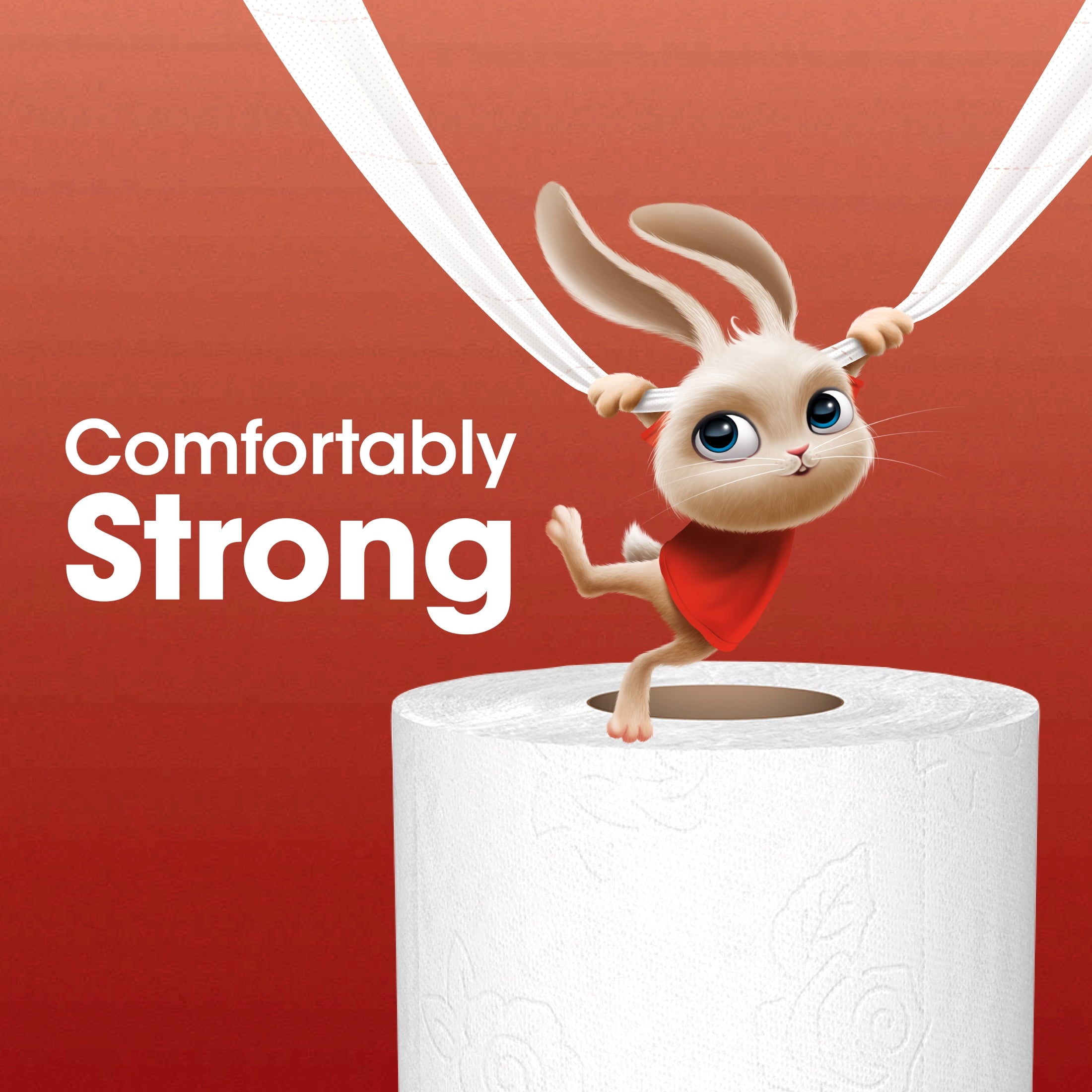 Great Value Ultra Strong 2-Ply Toilet Paper, 6 Mega Rolls, Compare to Charmin® Ultra Strong™