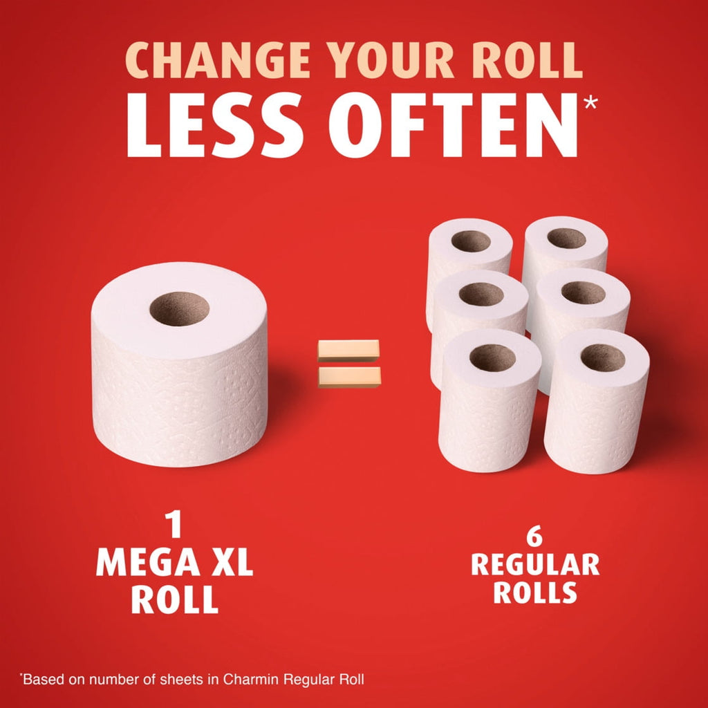 Charmin Ultra Strong Toilet Paper 24 Mega XL Rolls, 330 Sheets Per Roll