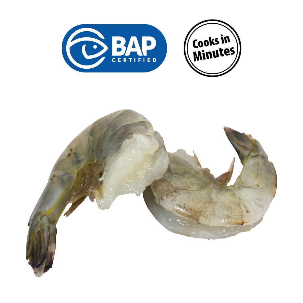 Great Value Frozen Raw Super Colossal Shell-on Tail-on Easy Peel Shrimp, 16 oz Bag (13-15 Count per lb)