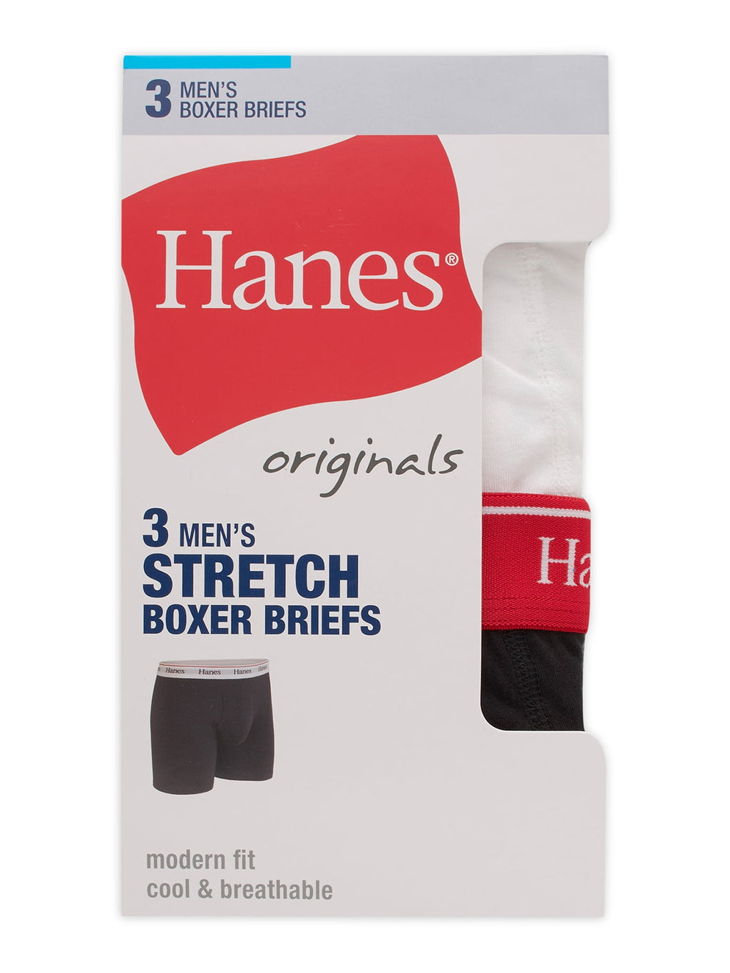 Underwear Boxer Briefs Pack, 3-Pack,Cotton-Stretch Moisture-Wicking Underwear for Men