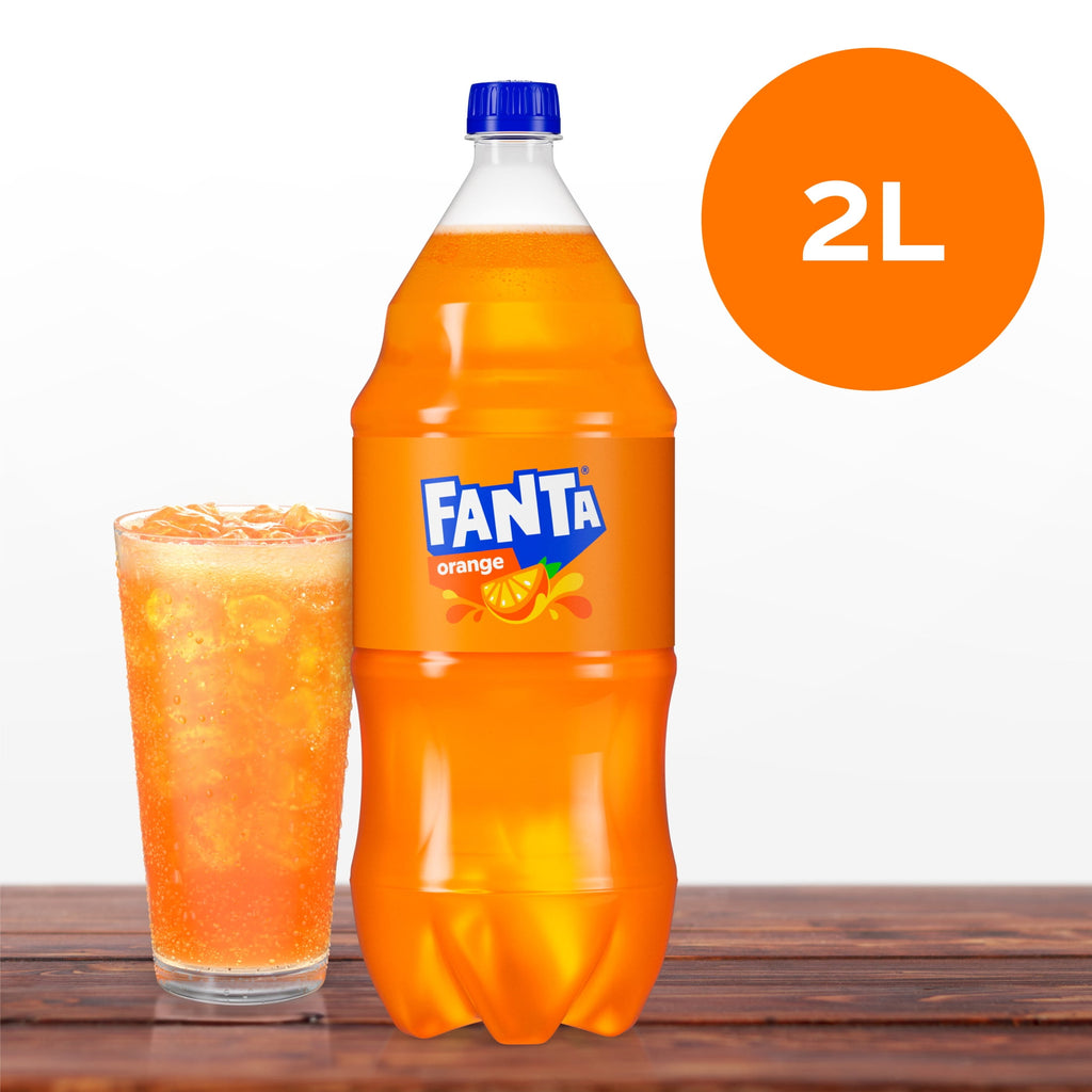 Fanta Orange Soda Pop Bottle, 2 Liter