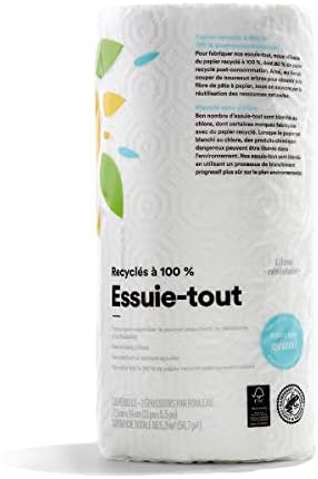 365 by Whole Foods Market, 100% Recycled Jumbo Paper Towels, Ultra-Strong, 135 Sheets per Roll, 1 Count