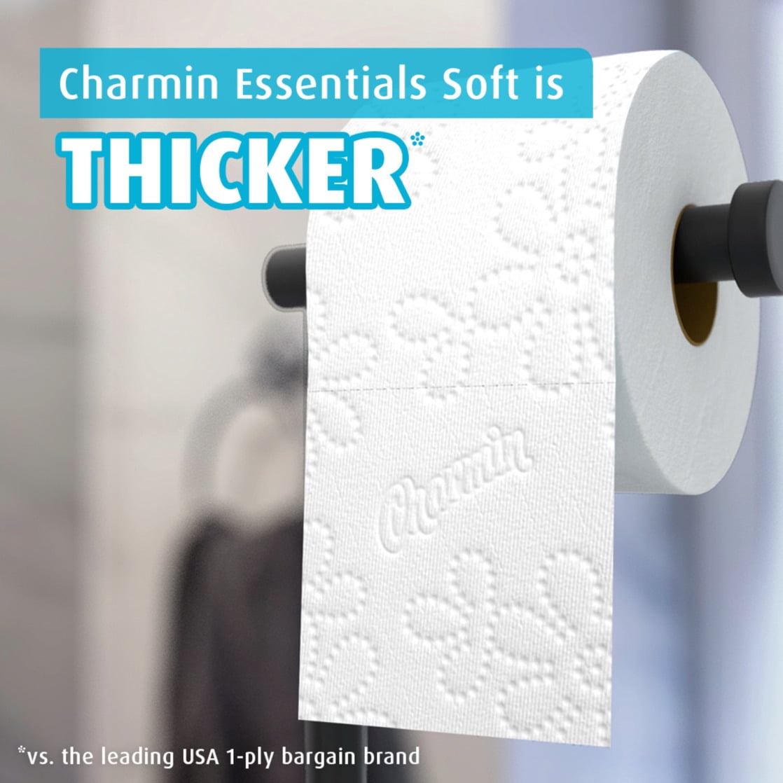 Charmin Essentials Soft Toilet Paper 12 Mega Rolls, 330 Sheets Per Roll