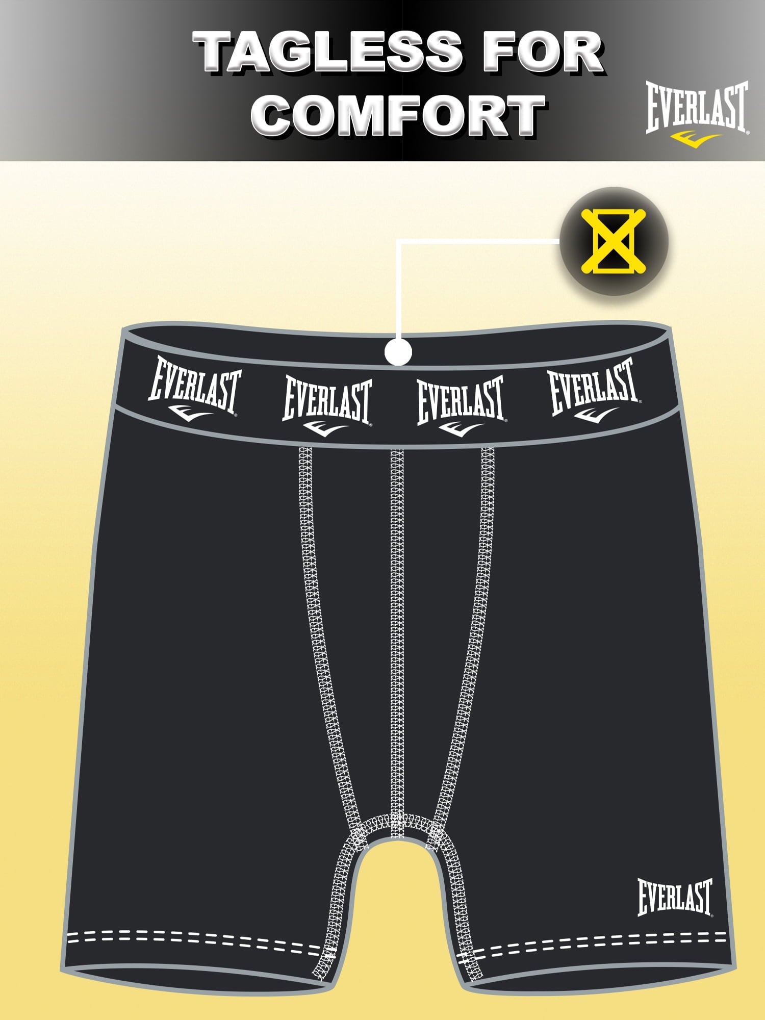 Everlast Mens Boxer Briefs Breathable Cotton Underwear Pack, 6-Pack