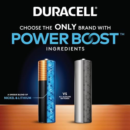 Duracell Coppertop Double AA Batteries with Power Boost Ingredients, 24 Count (Pack of 1) Long-lasting Alkaline Double AA Battery for Household and Office Devices