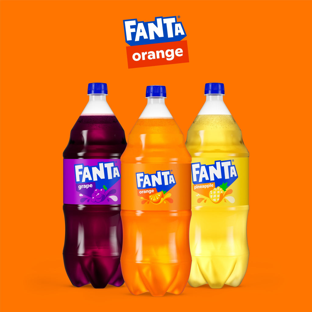 Fanta Orange Soda Pop Bottle, 2 Liter