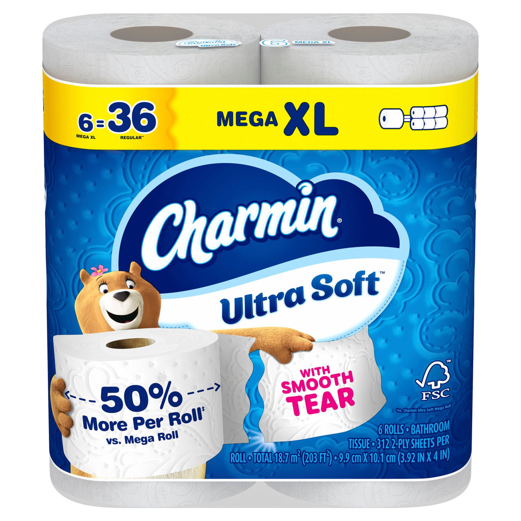 Charmin Toilet Paper Ultra Soft, 24 Mega XL Rolls