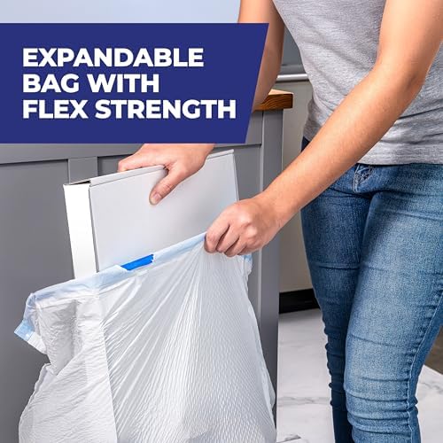 Hefty Ultra Strong 13 Gallon Trash Bags, Tall Kitchen, Drawstring Closure, Odor Control, White, Lavender, Sweet Vanilla, 80 Count