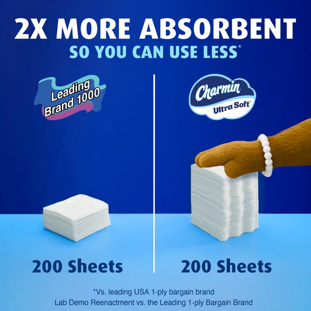 Charmin Toilet Paper Ultra Soft, 24 Mega XL Rolls