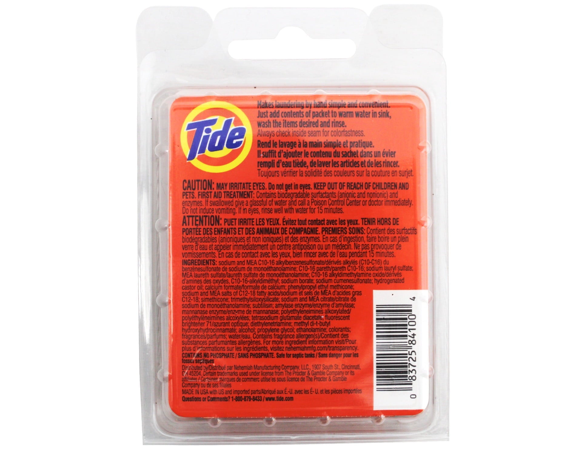 2 Pack - Tide Liquid Travel Sink Packets, (3 x 4.5 fl oz) 3-Count