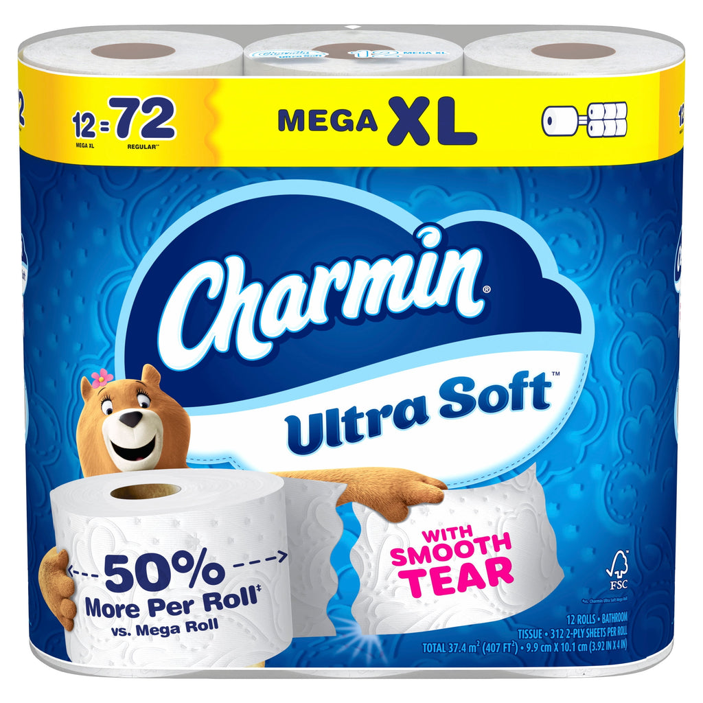 Charmin Toilet Paper Ultra Soft, 24 Mega XL Rolls