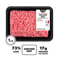 All Natural* 73% Lean/27% Fat Ground Beef, 1 lb Tray
