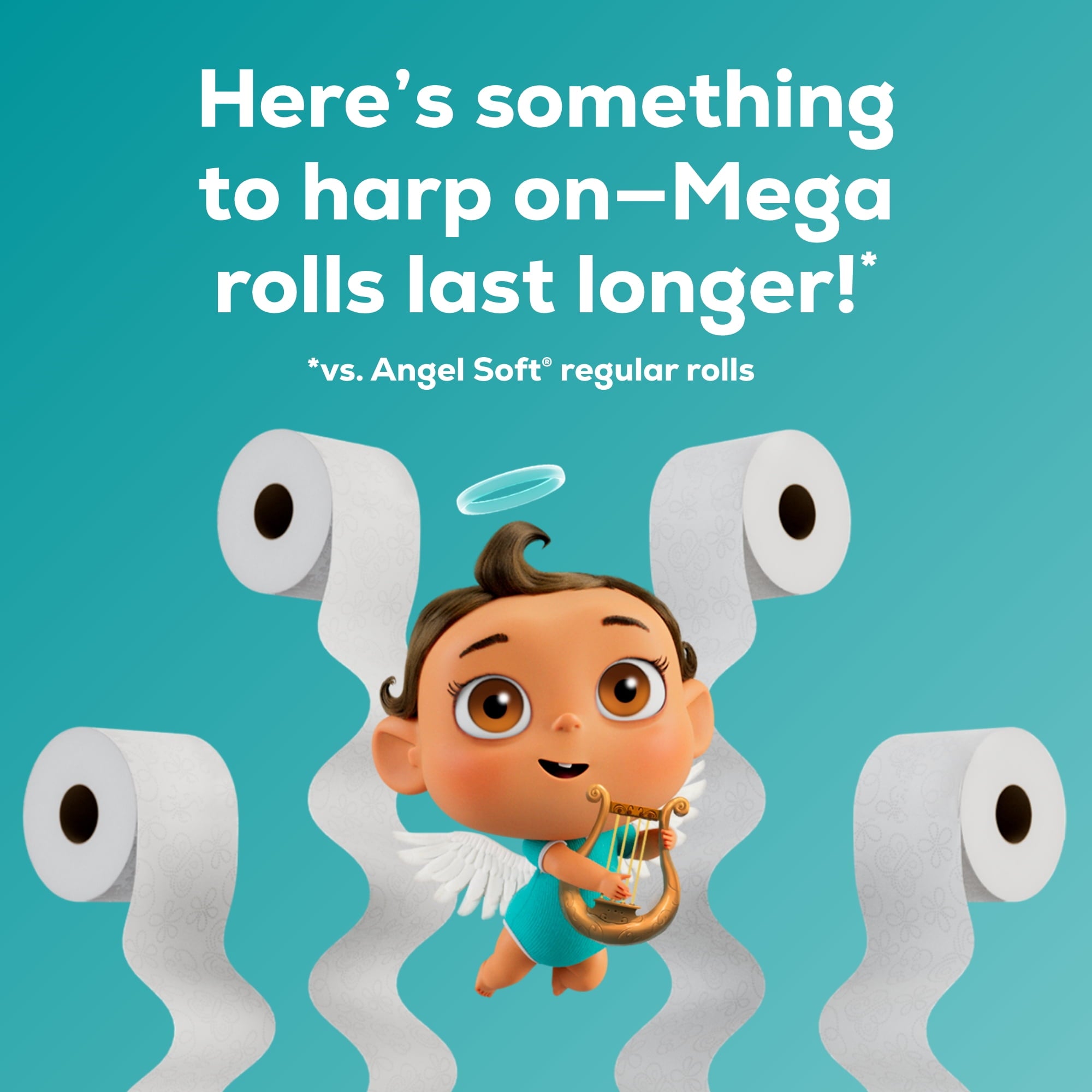Angel Soft 2-Ply Toilet Paper, 36 Mega Rolls, 320 Sheets per Roll