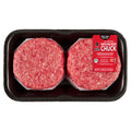 Fresh, All Natural Ground Beef Chuck Patties, 80% Lean, 4 Count, 1.33 lb Tray