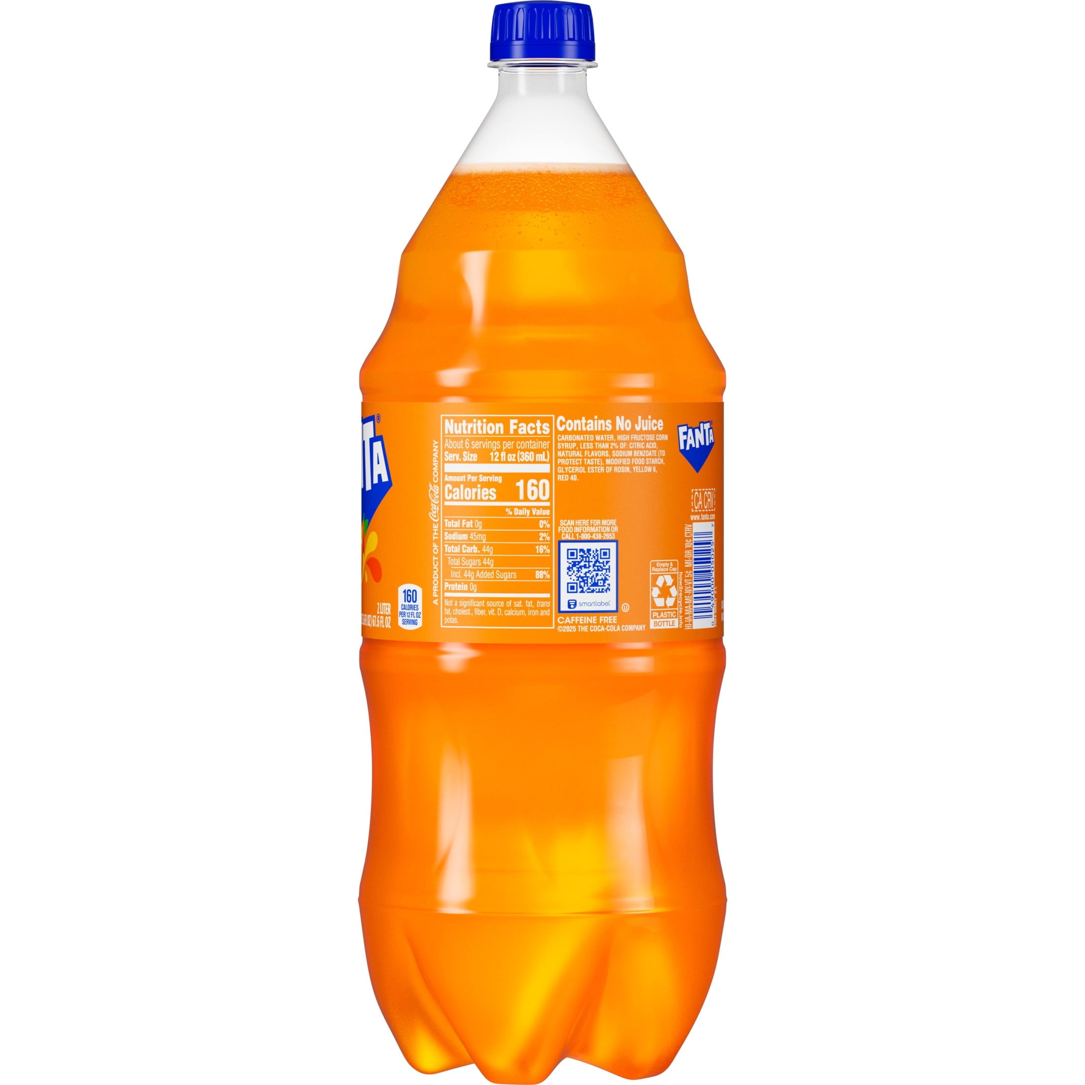 Fanta Orange Soda Pop Bottle, 2 Liter