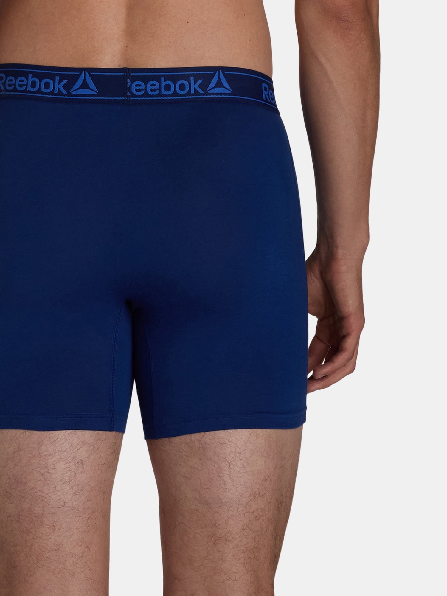 Reebok Men's Underwear Performance Cotton Stretch Regular Leg Boxer Briefs, 6-Pack