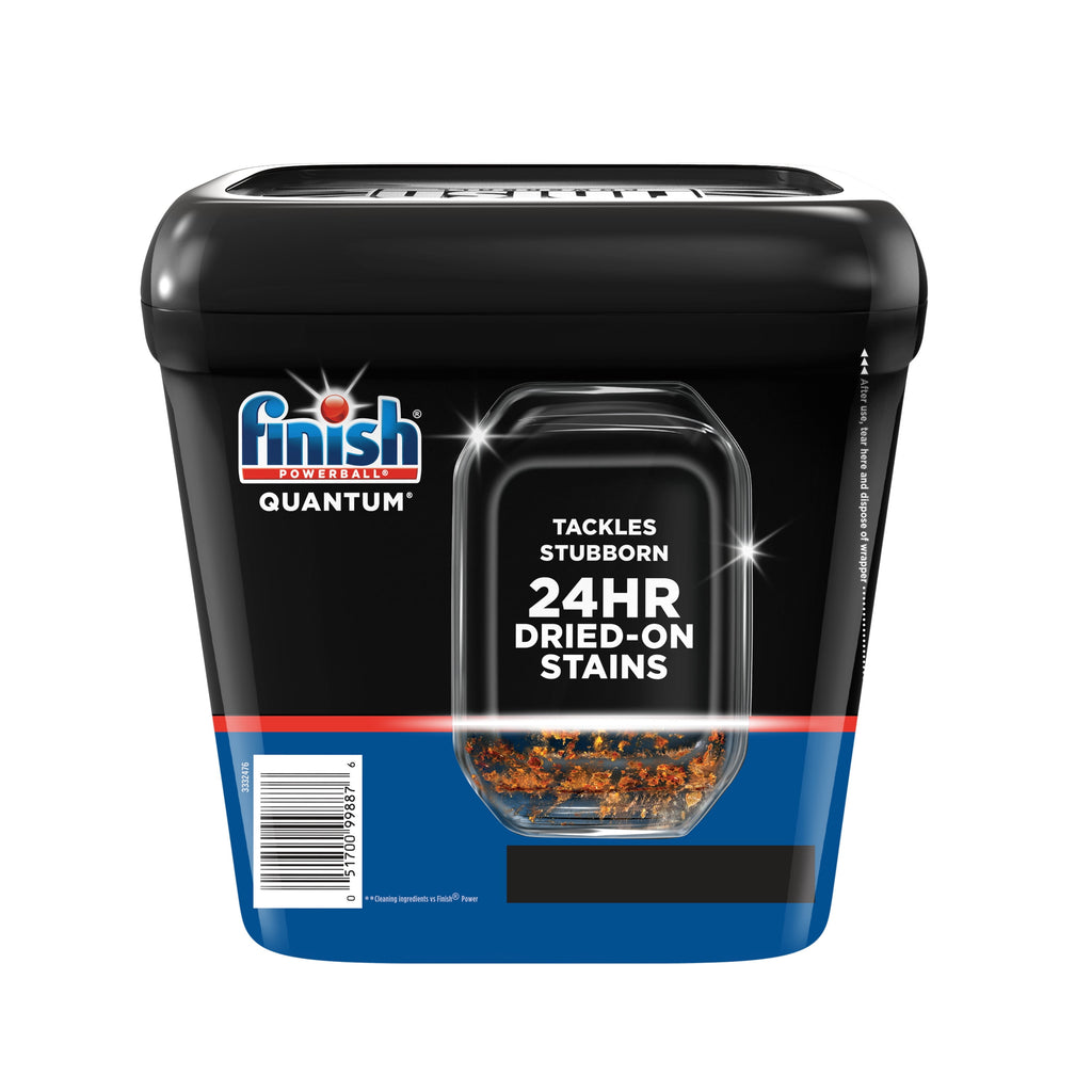 Finish Quantum Dishwasher Pods, No Pre-Rinse Dishwasher Detergent Tabs Soap, Advanced Clean, 45 Count