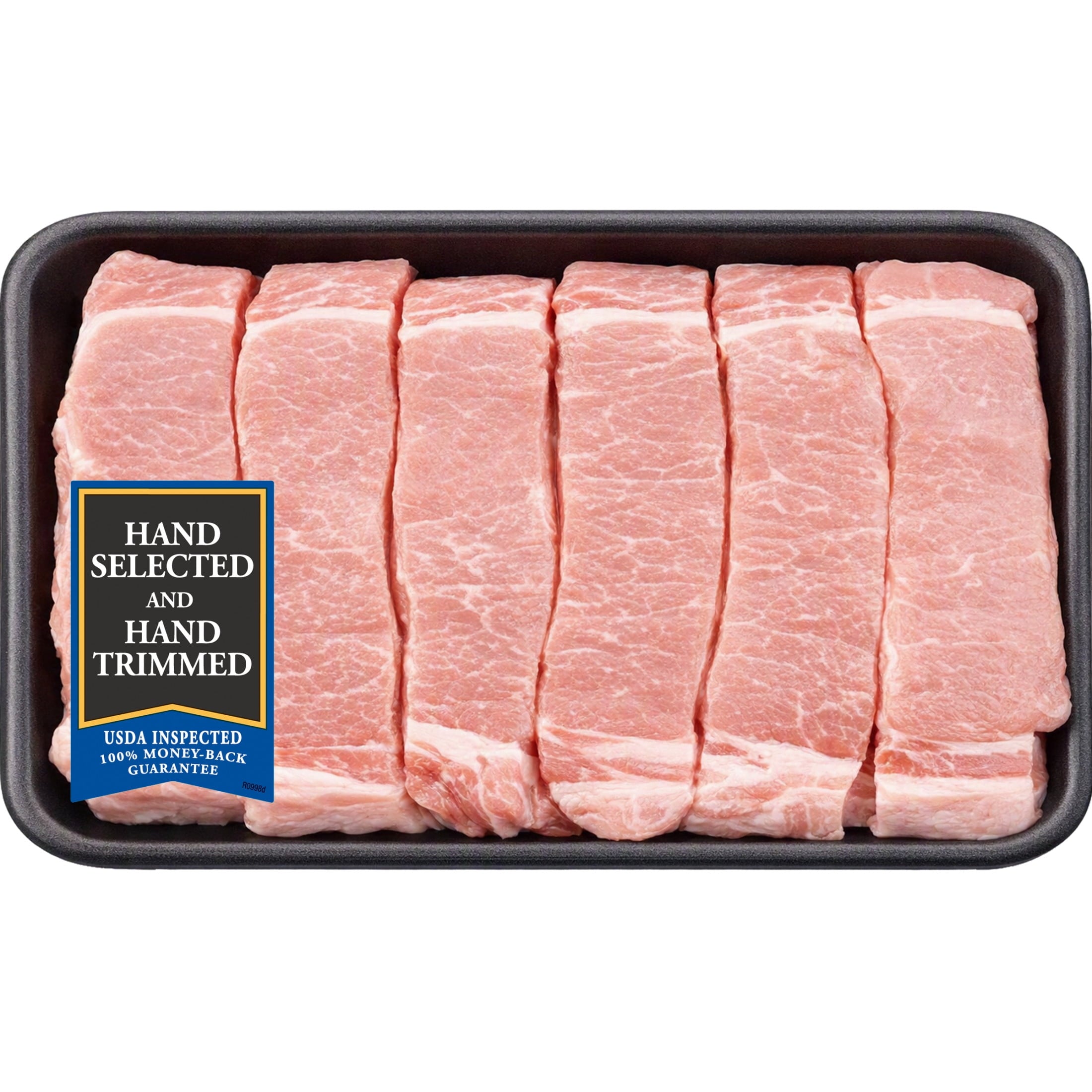 Pork Country Style Ribs Boneless, 6 count, 1.241 - 2.07 lb Tray