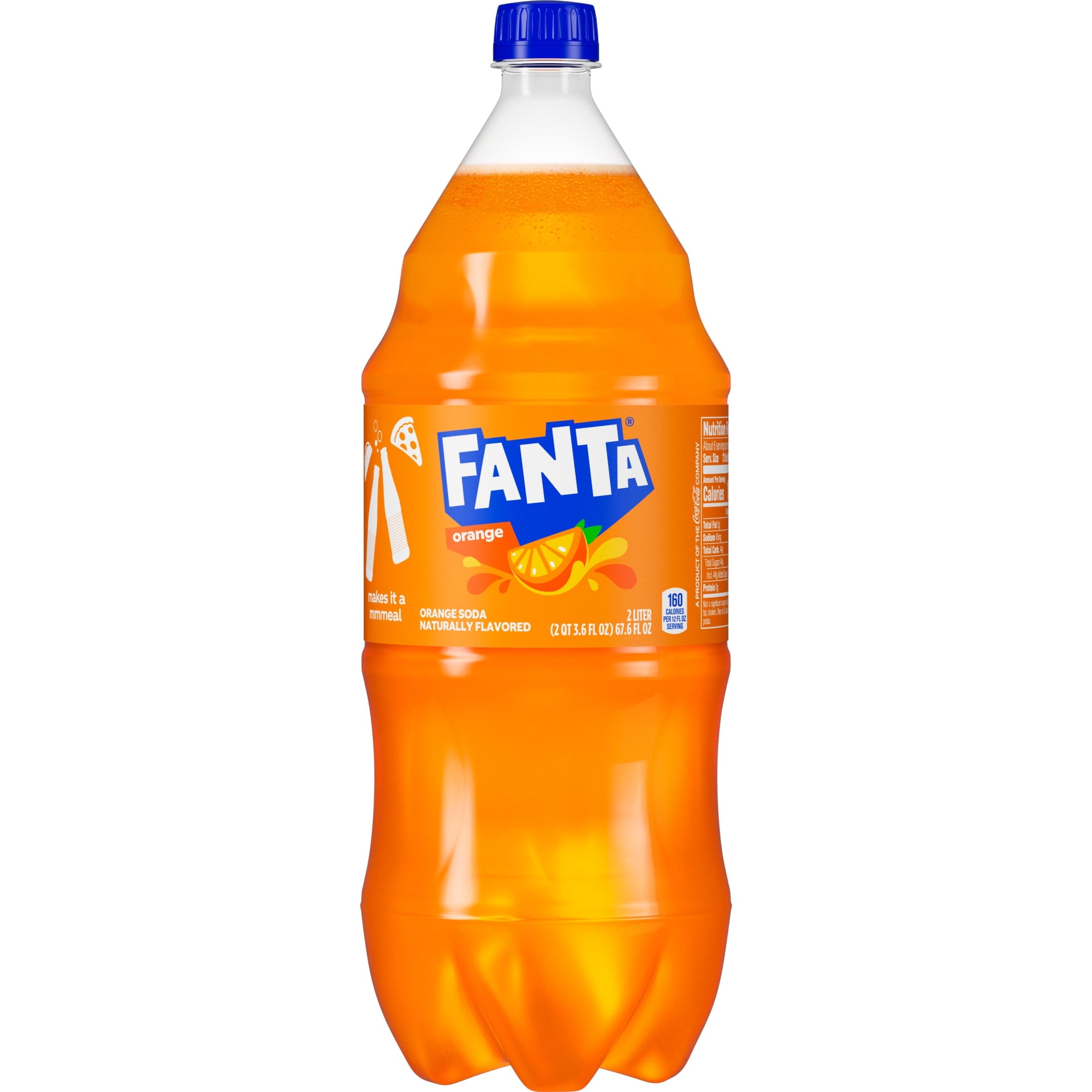 Fanta Orange Soda Pop Bottle, 2 Liter