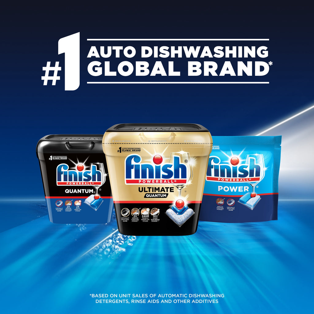 Finish Quantum Dishwasher Pods, No Pre-Rinse Dishwasher Detergent Tabs Soap, Advanced Clean, 45 Count