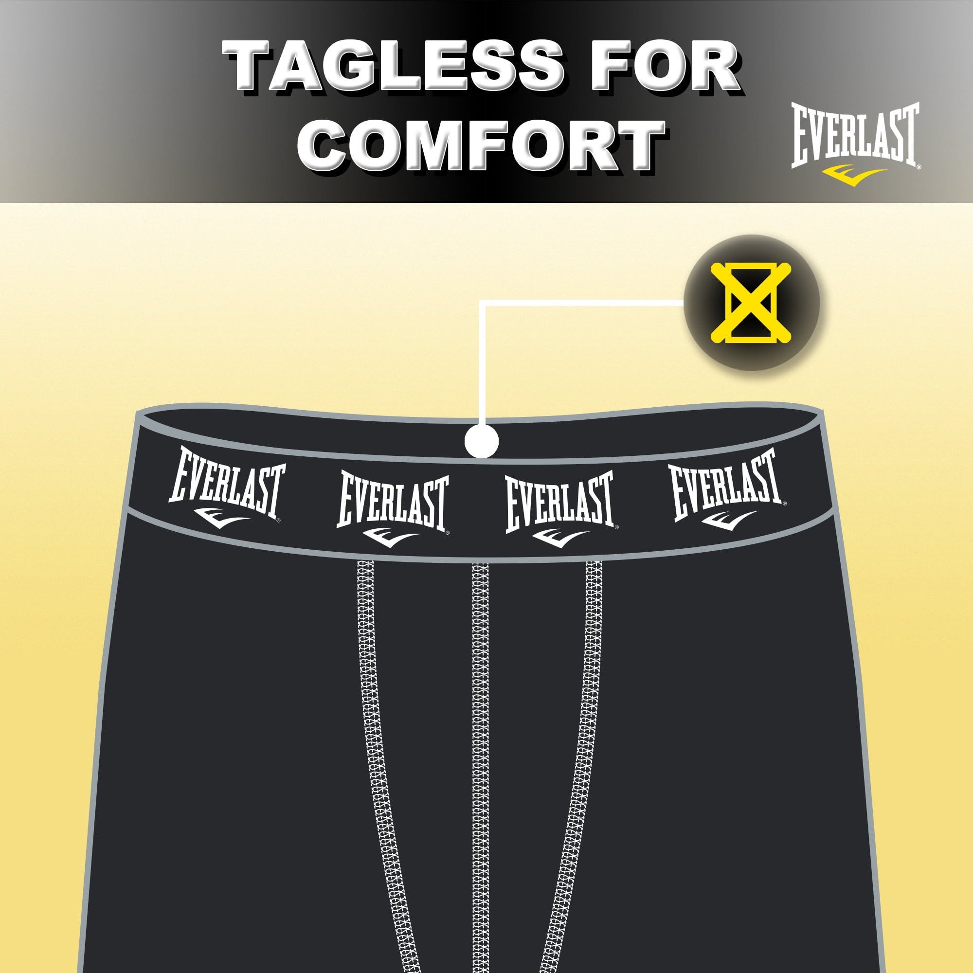 Everlast Mens Boxer Briefs Breathable Cotton Underwear Pack, 6-Pack