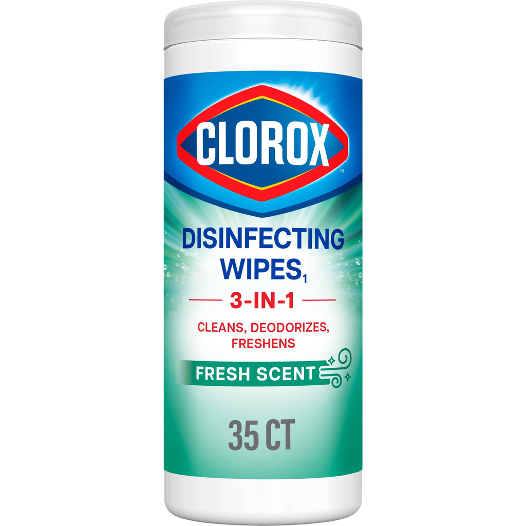 Clorox Disinfecting Cleaning Wipes, Bleach Free, Crisp Lemon, 35 Count