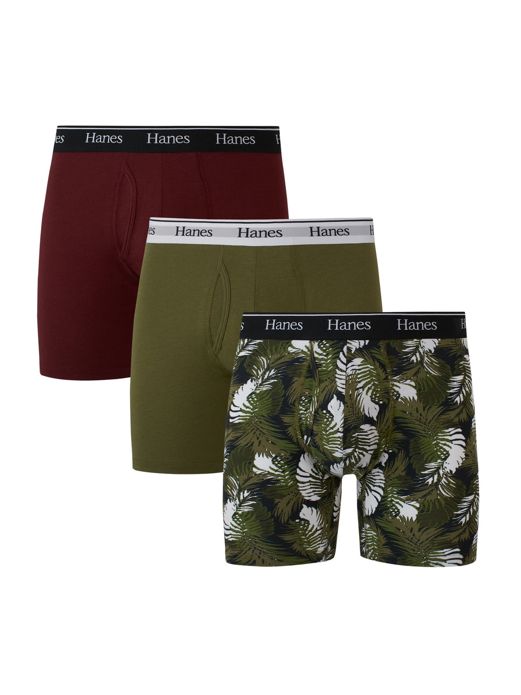Underwear Boxer Briefs Pack, 3-Pack,Cotton-Stretch Moisture-Wicking Underwear for Men