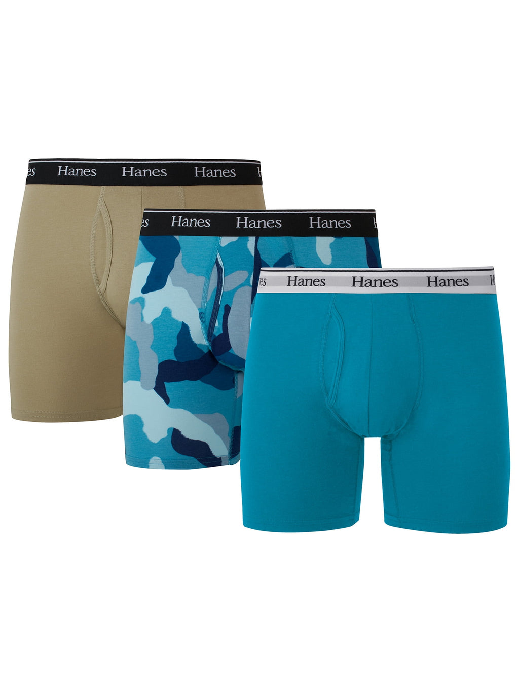 Underwear Boxer Briefs Pack, 3-Pack,Cotton-Stretch Moisture-Wicking Underwear for Men