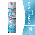 Lysol Disinfectant Spray, Sanitizing and Antibacterial Spray, Deodorizer, Crisp Linen, 19 oz