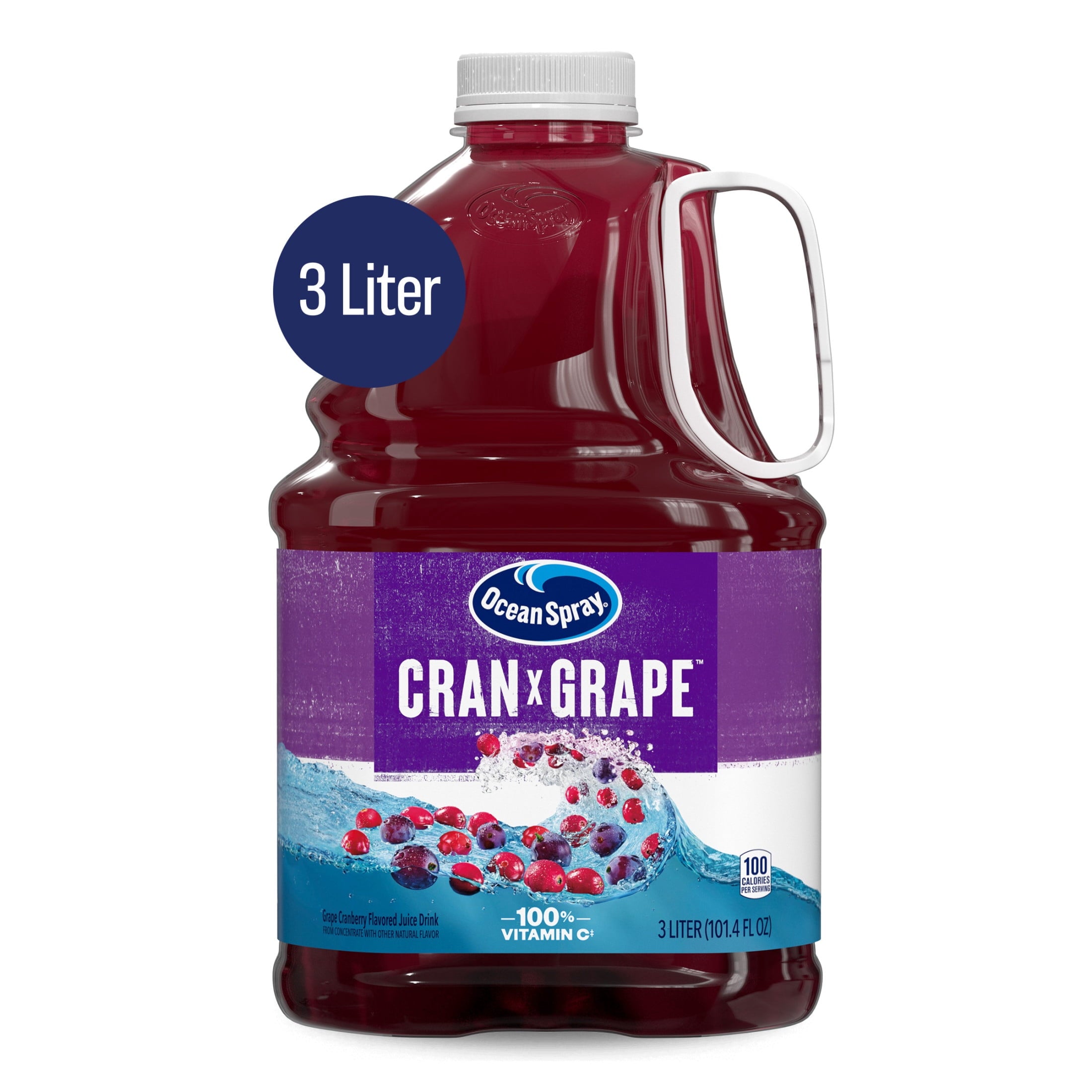 Ocean Spray® Cran-Grape® Cranberry Grape Juice Drink, 101.4 fl oz Bottle