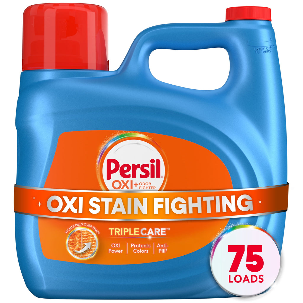 Persil Advanced Clean Oxi+Odor Fighter Liquid Laundry Detergent, 34 fl oz, 20 Loads