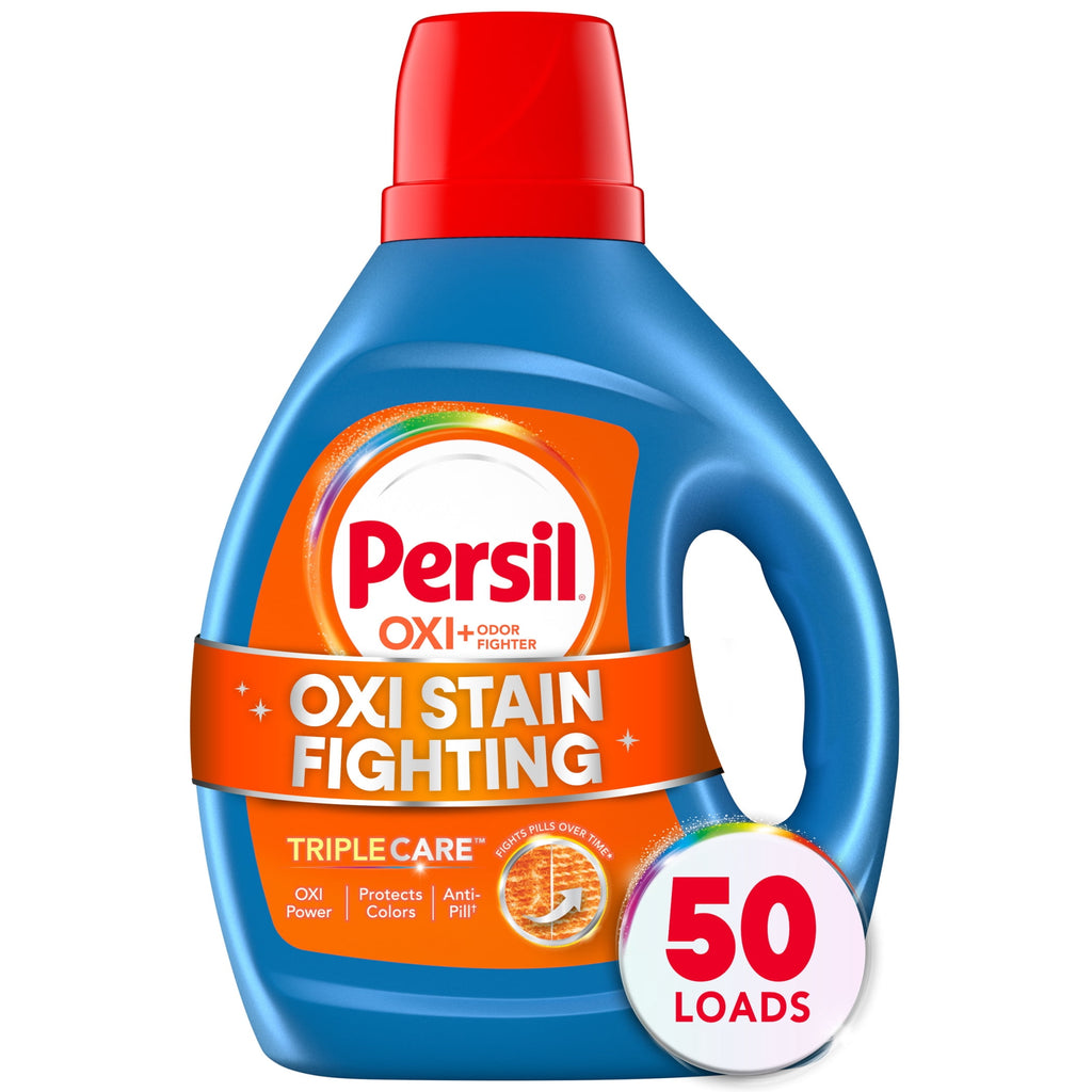 Persil Advanced Clean Oxi+Odor Fighter Liquid Laundry Detergent, 34 fl oz, 20 Loads