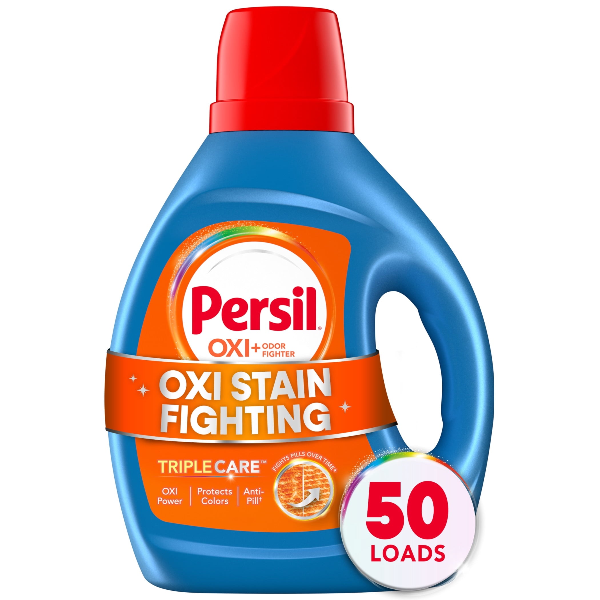 Persil Advanced Clean Oxi+Odor Fighter Liquid Laundry Detergent, 34 fl oz, 20 Loads