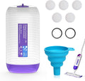 Sunbat Reusable Mop Refill Bottle, 500ML / 17 FL.OZ Container, with 6 Leak-Proof Seal & 1 Funnel
