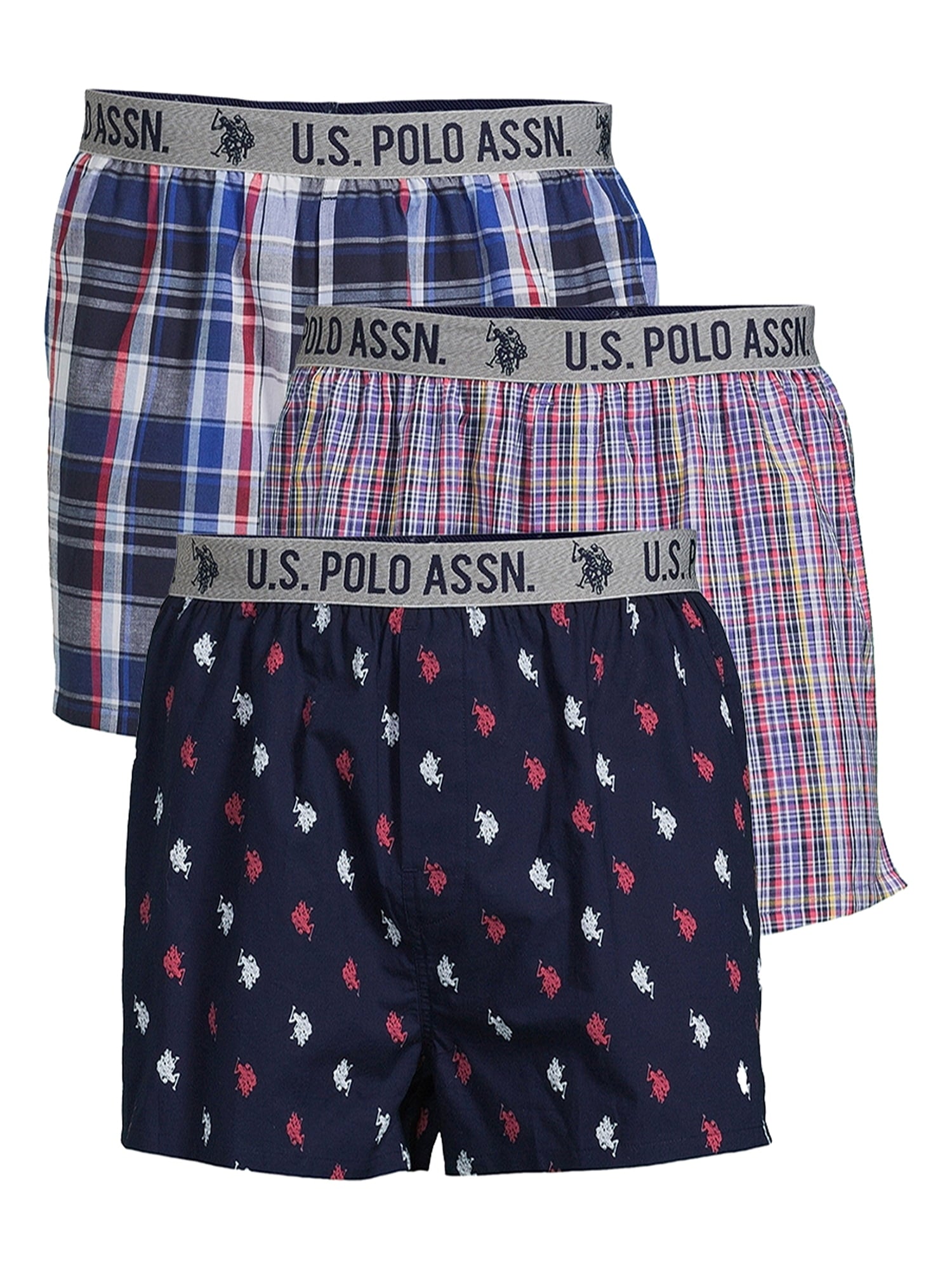U.S. Polo Assn. Men's Boxers, 3-Pack, Sizes S-3XL