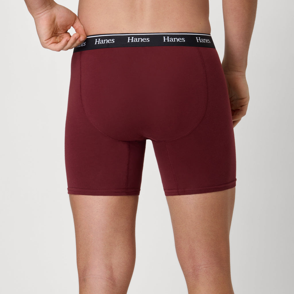 Underwear Boxer Briefs Pack, 3-Pack,Cotton-Stretch Moisture-Wicking Underwear for Men