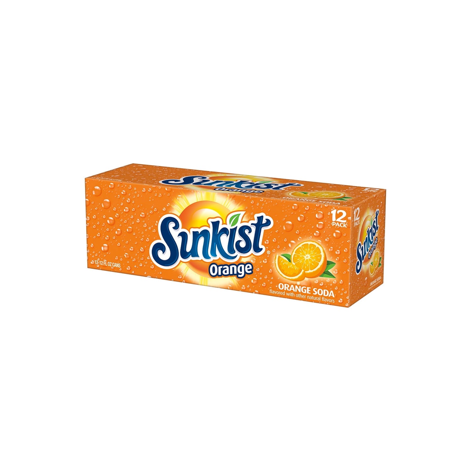 Sunkist Orange Soda Pop, 12 fl oz, 12 Pack Cans