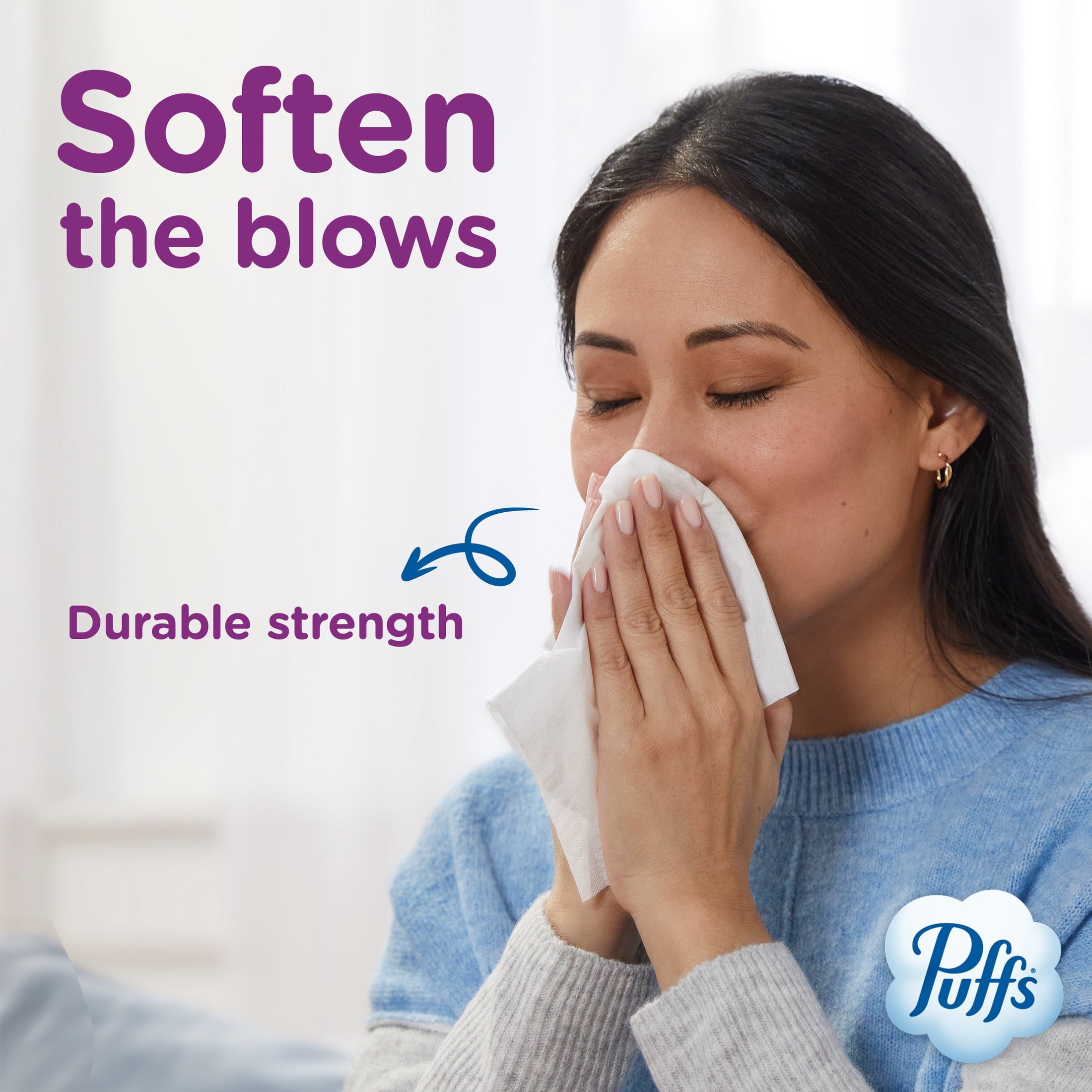 Puffs Ultra Soft Facial Tissues, Back-to-School Exclusive, 4 Rectangle Boxes, 124 Facial Tissues Per Box