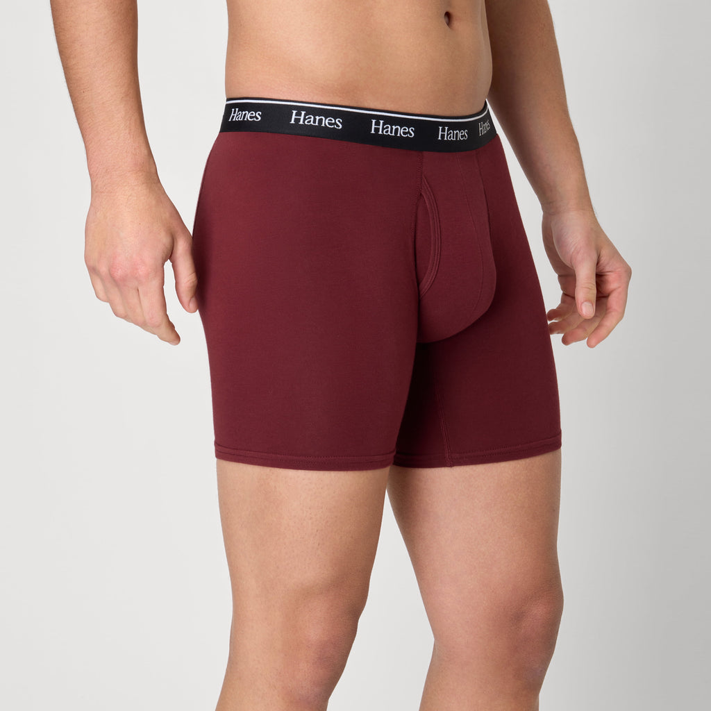 Underwear Boxer Briefs Pack, 3-Pack,Cotton-Stretch Moisture-Wicking Underwear for Men