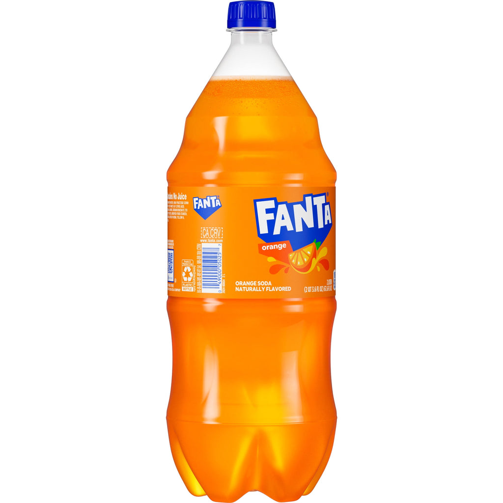 Fanta Orange Soda Pop Bottle, 2 Liter