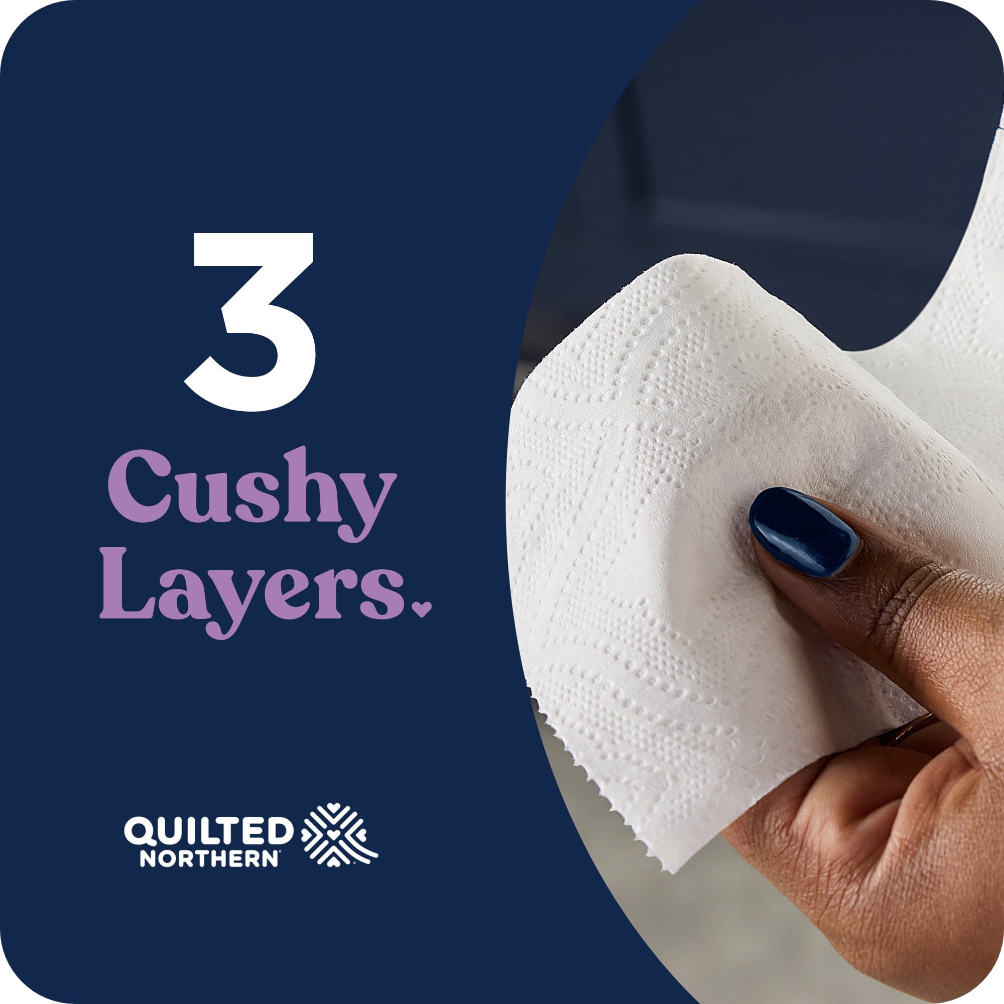 Quilted Northern Ultra Plush 3-Ply Toilet Paper, 12 Mega Rolls, 255 Sheets per Roll
