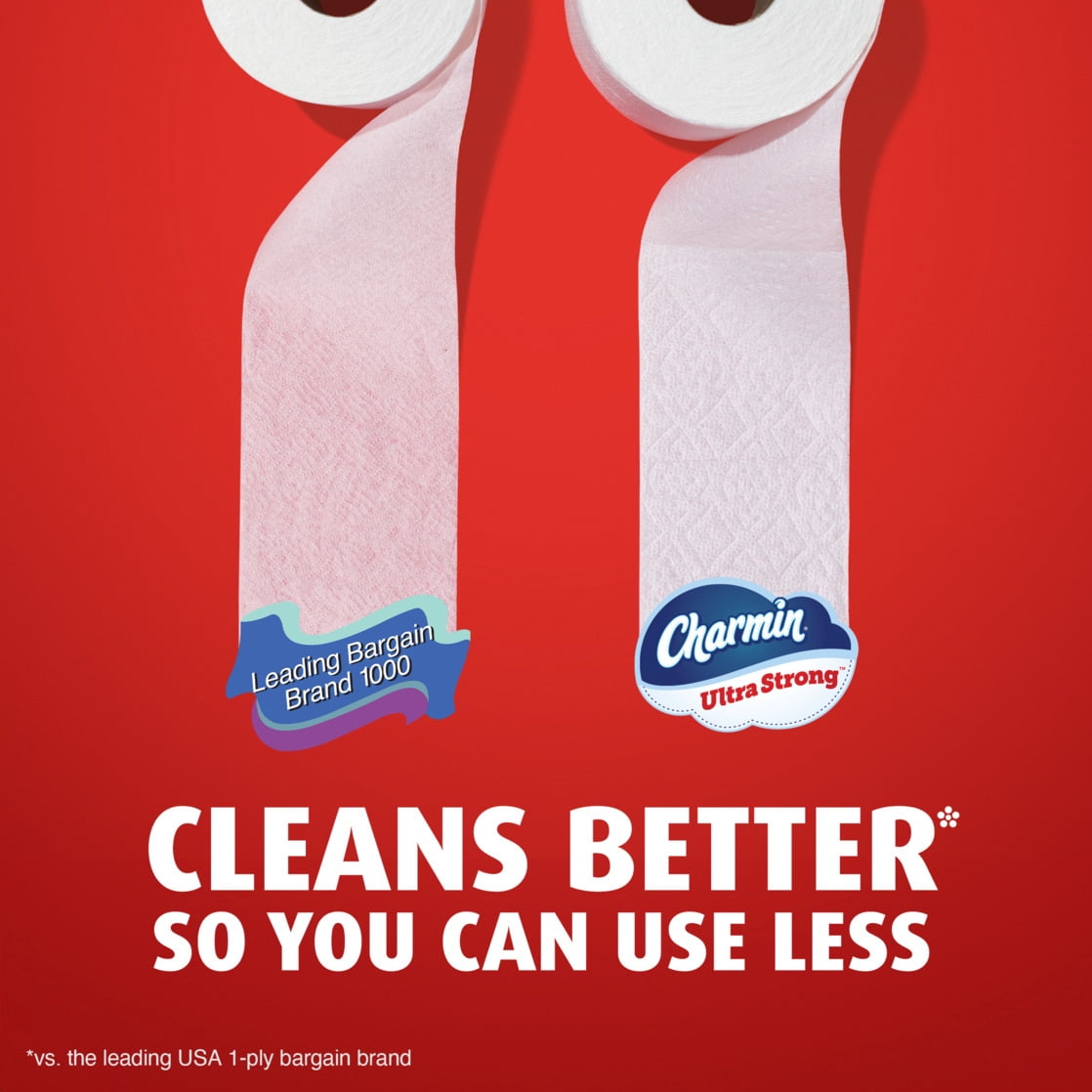 Charmin Ultra Strong Toilet Paper 24 Mega XL Rolls, 330 Sheets Per Roll