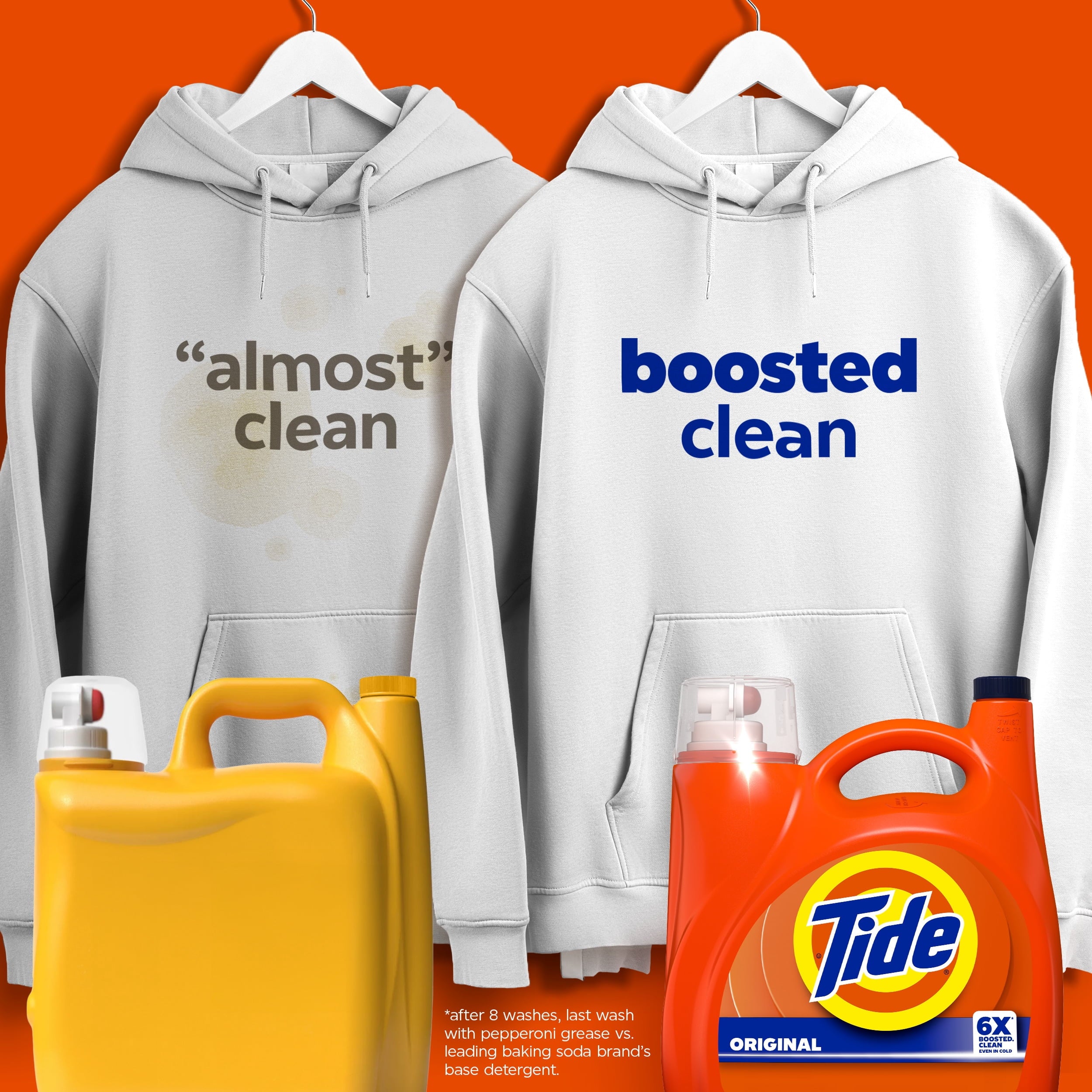 (2 pack) Tide Laundry Detergent Liquid with 6X Boosted Cleaning Power, Original Scent, 125 fl oz, 100 Loads